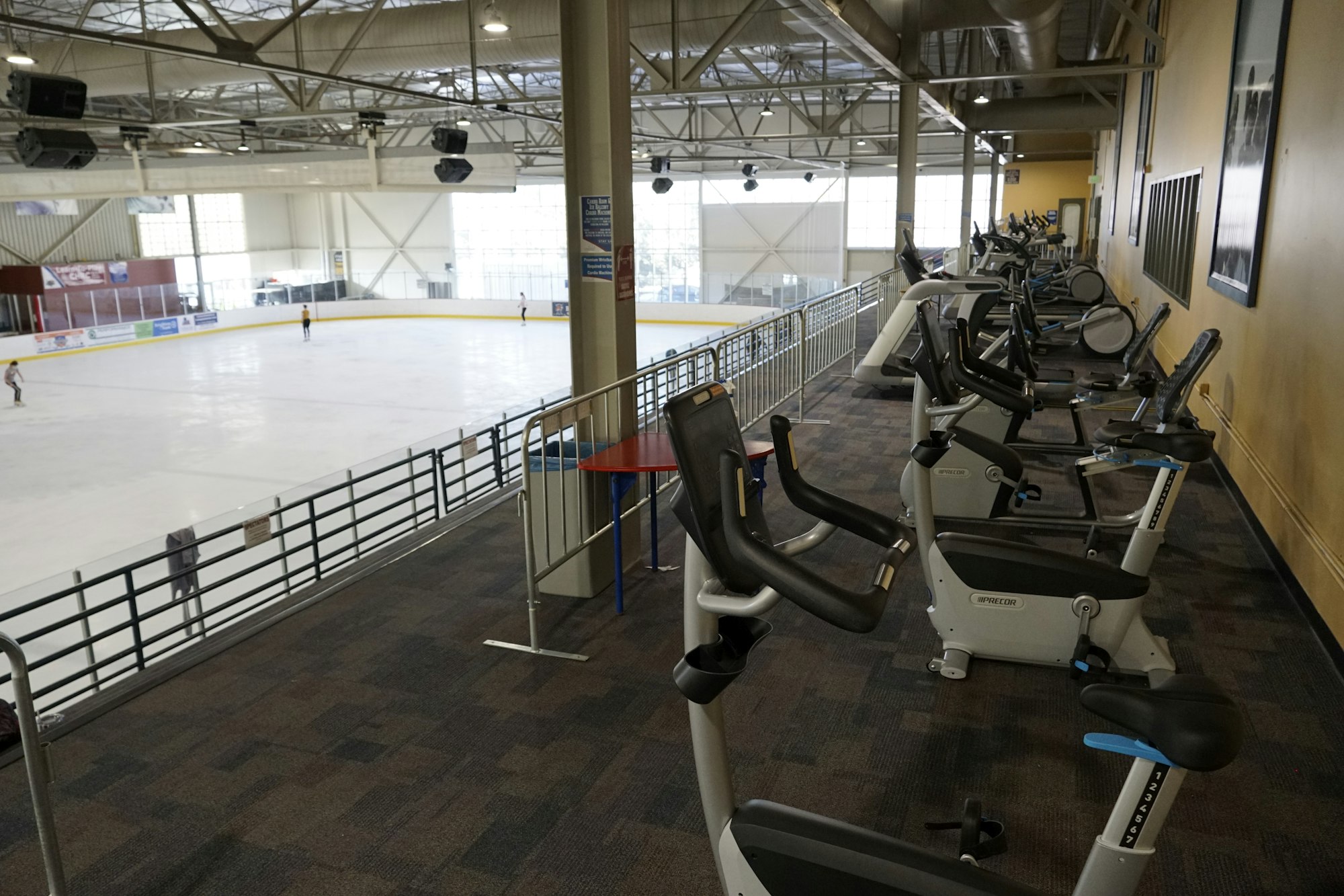 Cardio Arena overlooking the ice rink