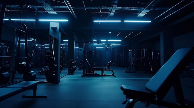 Functional Training Zone with turf and power racks